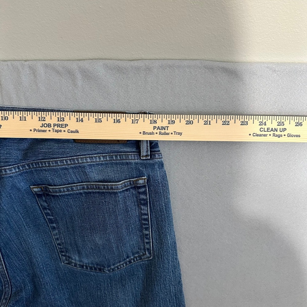 Brooks Brothers Mens Straight Fit Jeans Blue Medium Wash Stretch W36 L32 - Picture 4 of 6